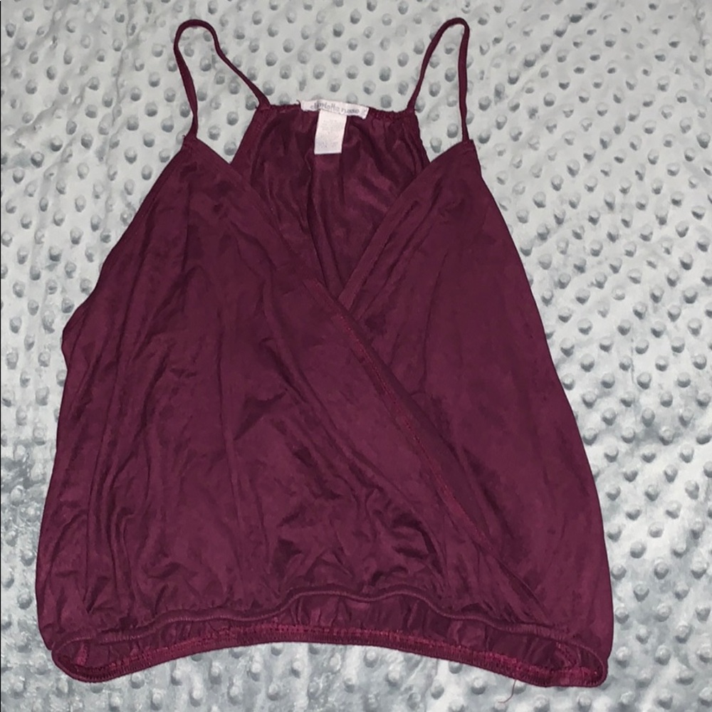 Charlotte Russe Deep Eggplant Purple Suede Tank 💜